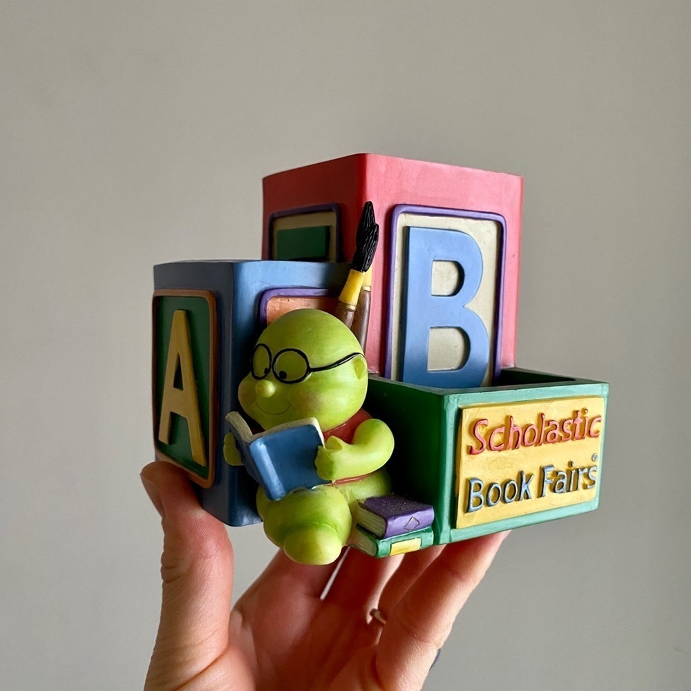 Vintage Rare Scholastic Book Fairs Pencil Holder